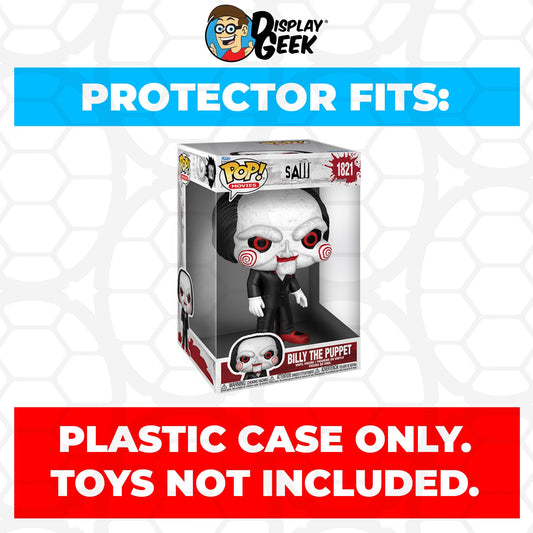 Pop Protector for 10 inch Billy the Puppet #1821 Jumbo Size Funko Pop
