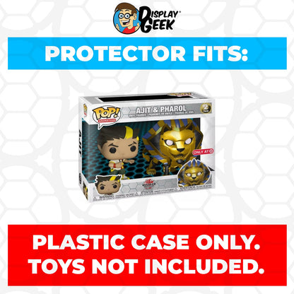 Pop Protector for 2 Pack Ajit & Pharol Funko Pop
