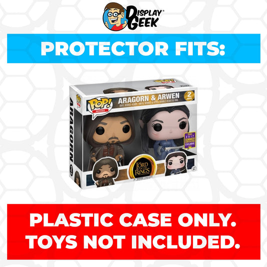 Pop Protector for 2 Pack Aragorn & Arwen SDCC Funko Pop