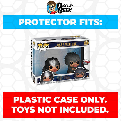 Pop Protector for 2 Pack Baby Nifflers Black & Gray Funko Pop
