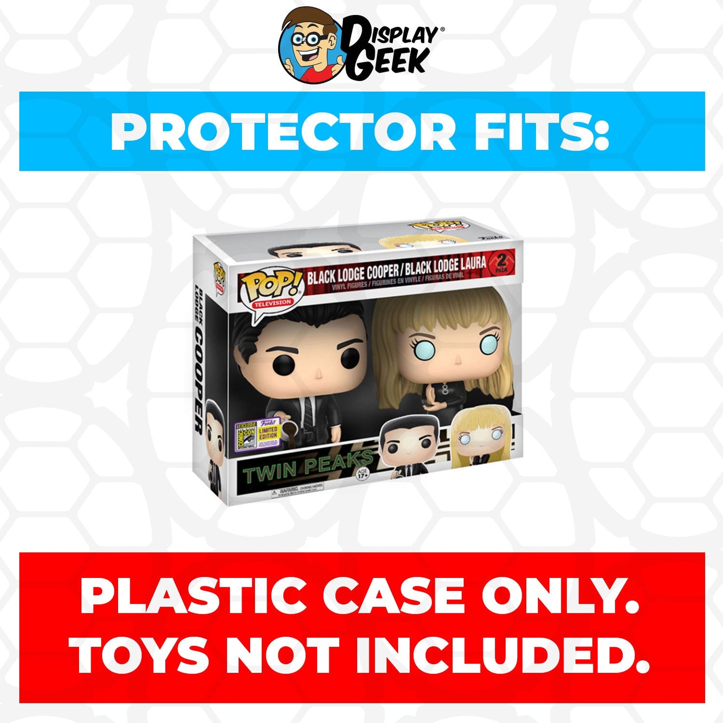 Pop Protector for 2 Pack Black Lodge Cooper & Laura SDCC Funko Pop