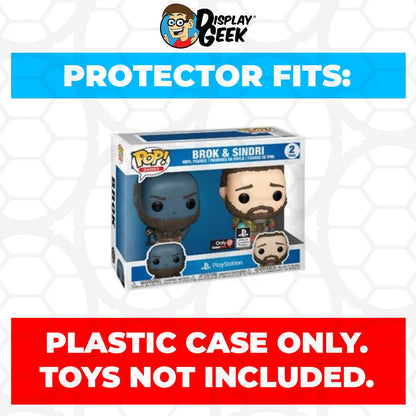 Pop Protector for 2 Pack Brok & Sindri Funko Pop