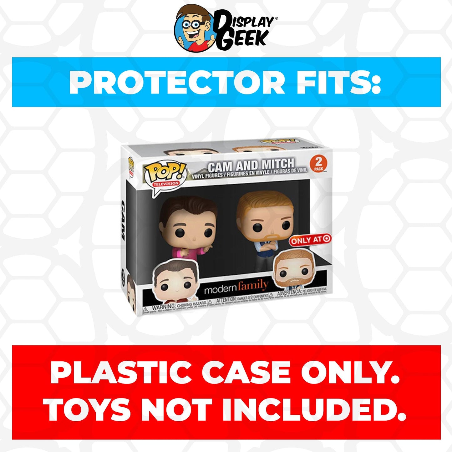 Pop Protector for 2 Pack Cam & Mitch Funko Pop
