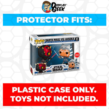 Pop Protector for 2 Pack Darth Maul vs Ahsoka Funko Pop