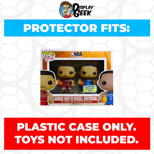 Pop Protector for 2 Pack Derrick Rose vs Russell Westbrook Funko Pop