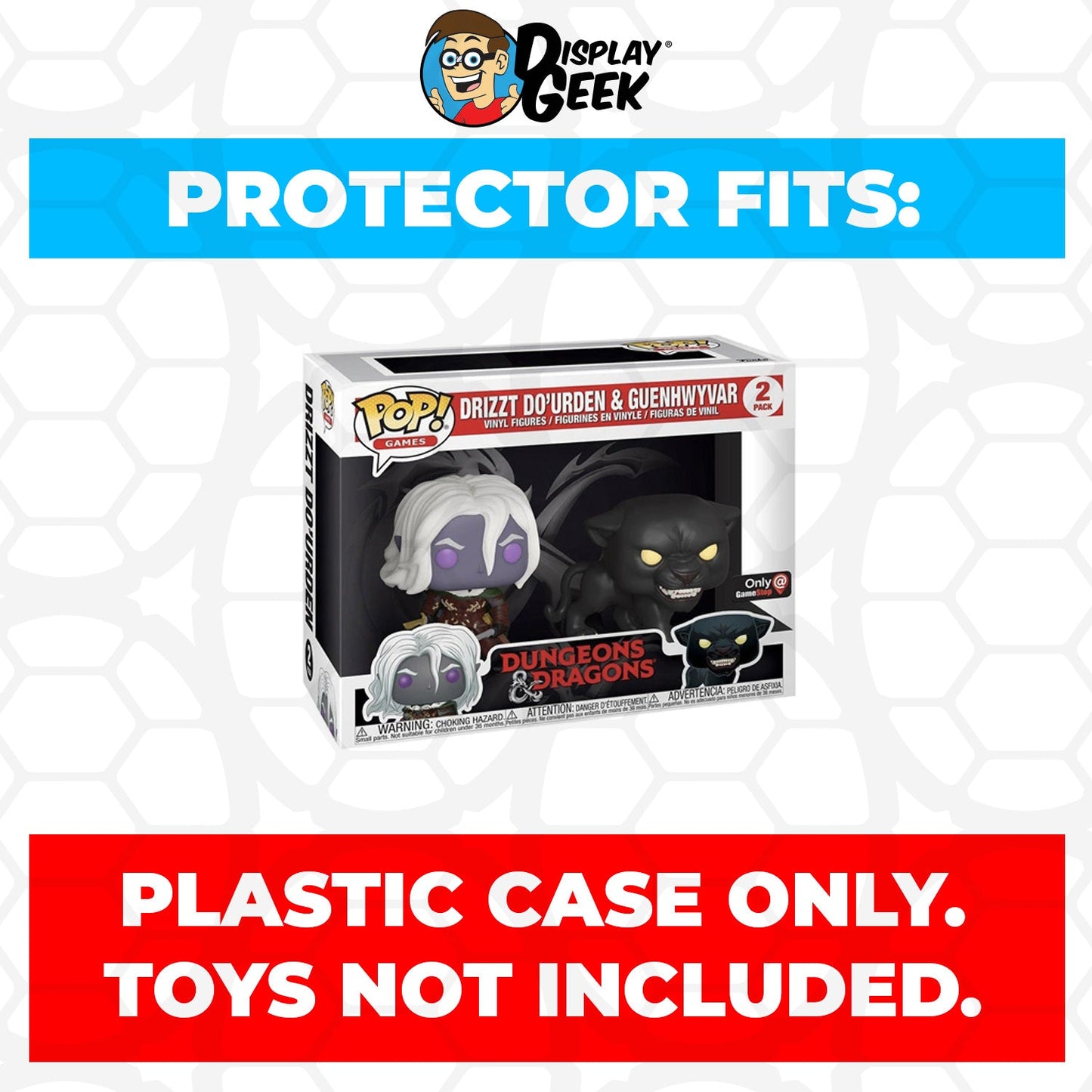 Pop Protector for 2 Pack Drizzt Do'urden & Guenhwyvar Funko Pop