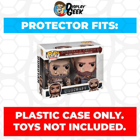 Pop Protector for 2 Pack Durotan & Orgrim Funko Pop