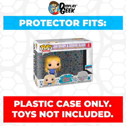 Pop Protector for 2 Pack Jan Brady & George Glass NYCC Funko Pop