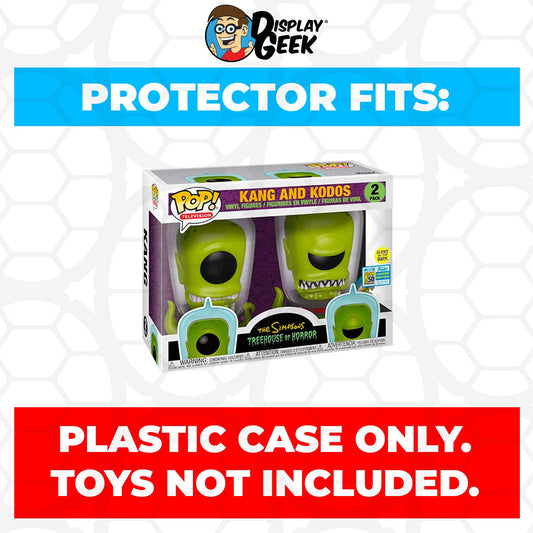 Pop Protector for 2 Pack Kang & Kodos Glow SDCC Funko Pop