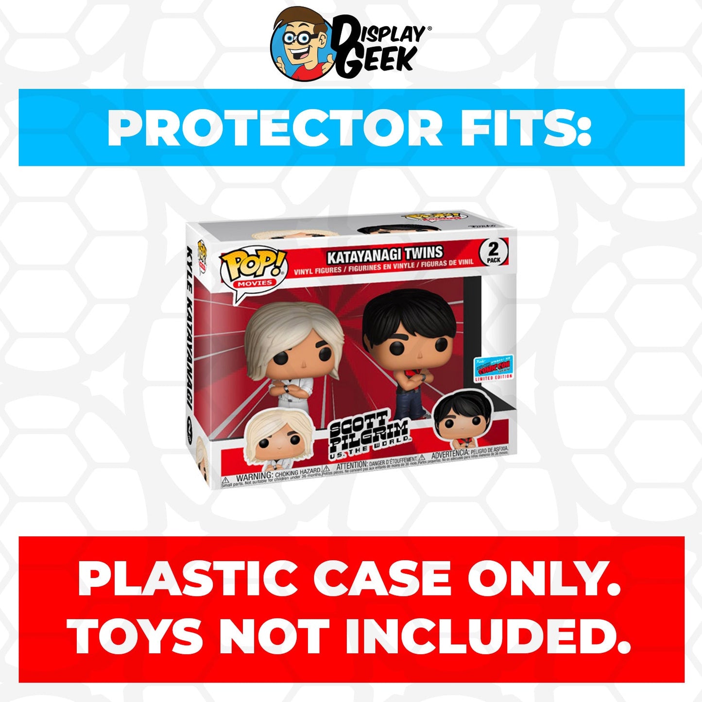 Pop Protector for 2 Pack Katayanagi Twins NYCC Funko Pop