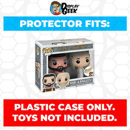 Pop Protector for 2 Pack Khal & Khaleesi Funko Pop
