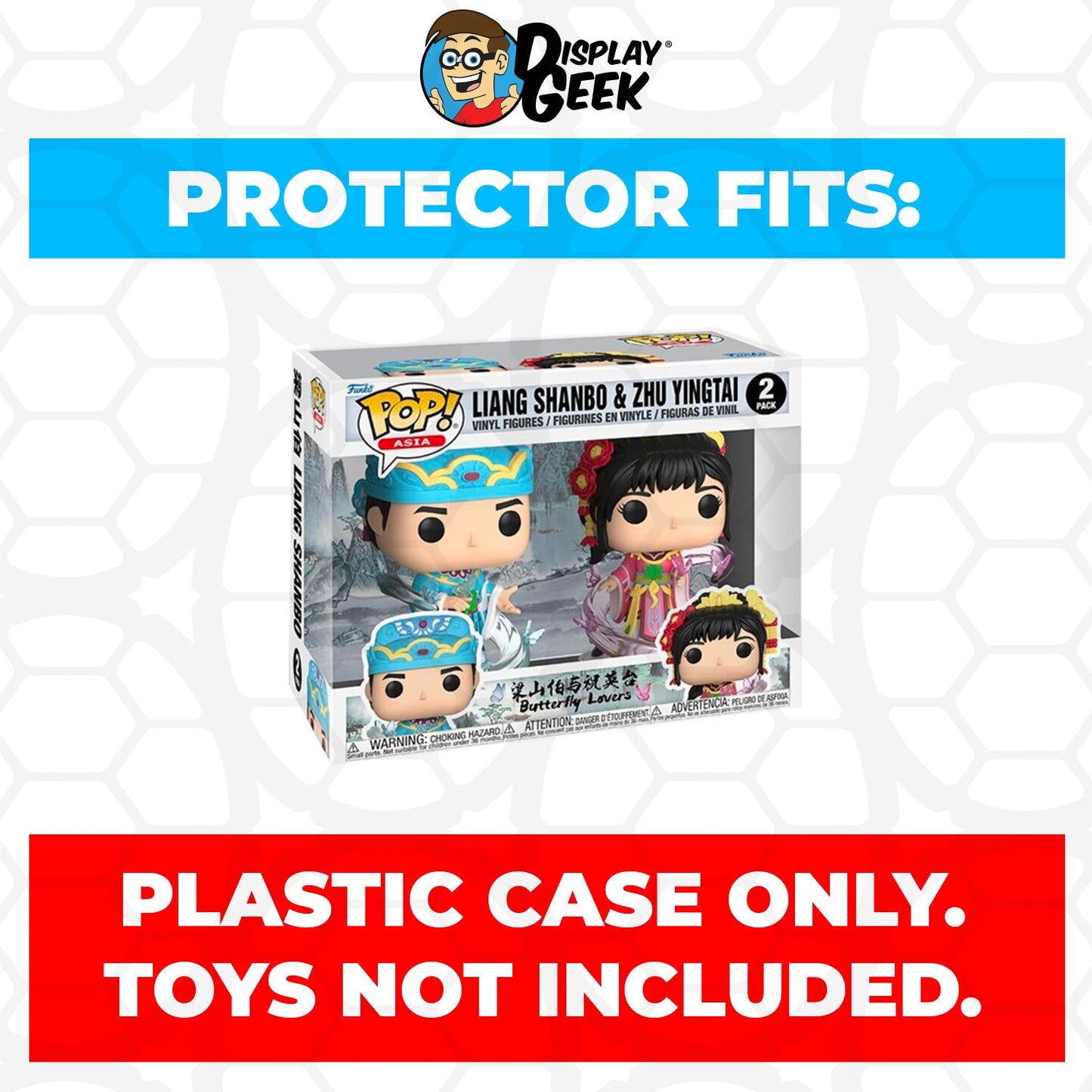 Pop Protector for 2 Pack Liang Shanbo & Zhu Yingtai Funko Pop
