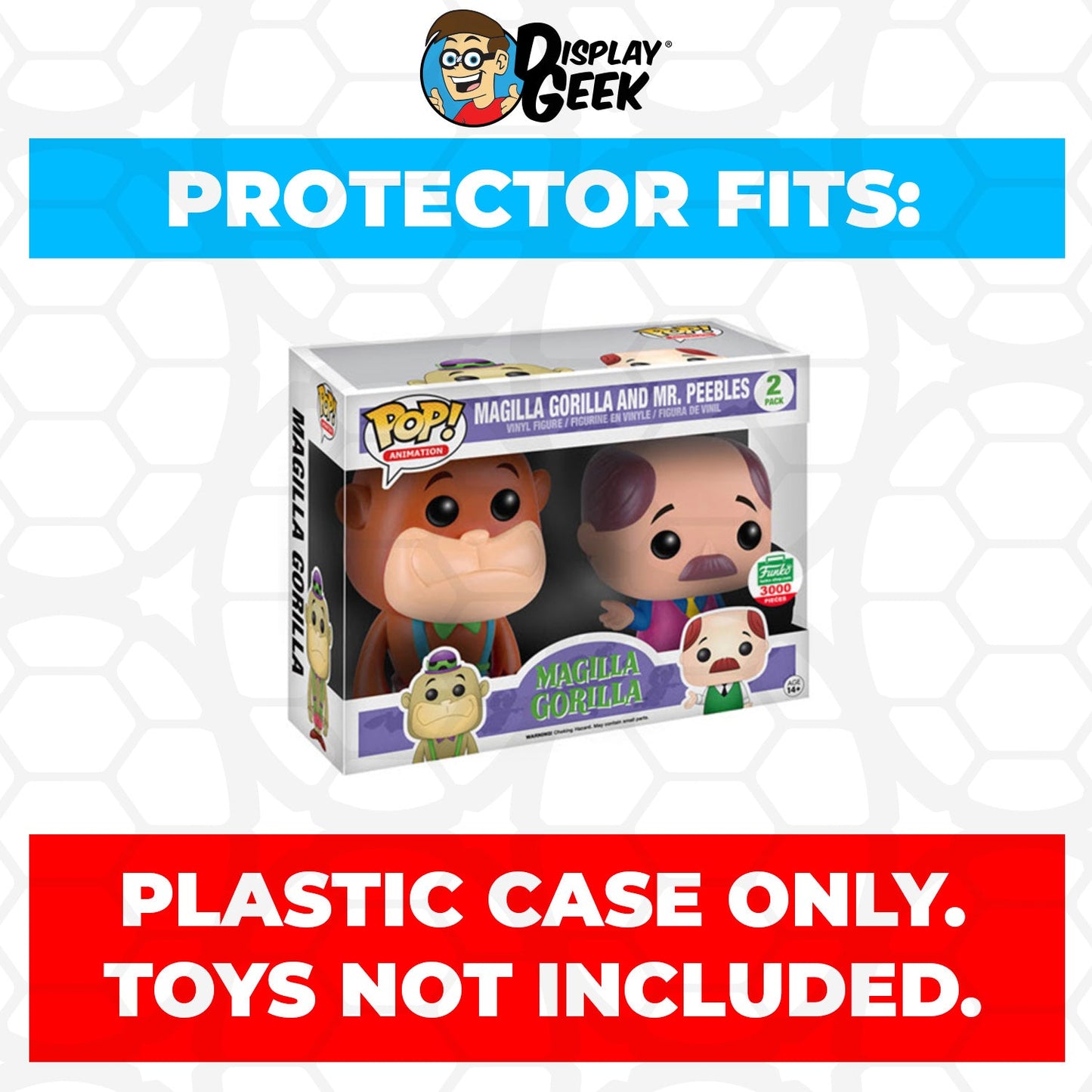 Pop Protector for 2 Pack Magilla Gorilla & Mr. Peebles Funko Pop