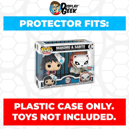 Pop Protector for 2 Pack Makomo & Sabito NYCC Funko Pop