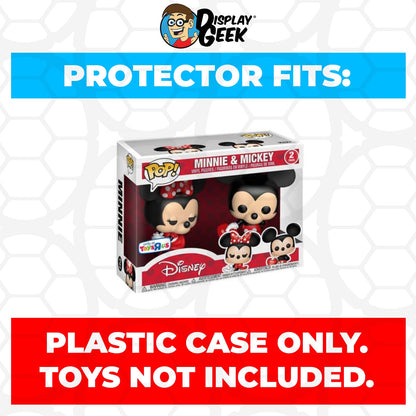 Pop Protector for 2 Pack Minnie & Mickey Valentine Funko Pop
