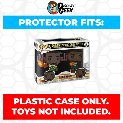 Pop Protector for 2 Pack NBA Jam 8-Bit Shawn Kemp and Gary Payton Funko Pop