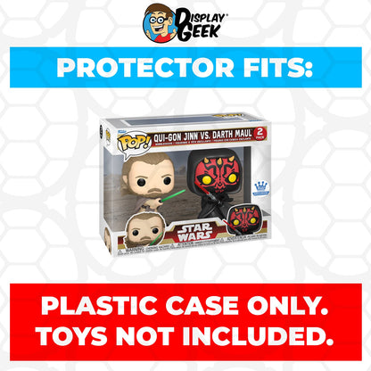 Pop Protector for 2 Pack Qui-Gon Jinn vs Darth Maul Funko Pop
