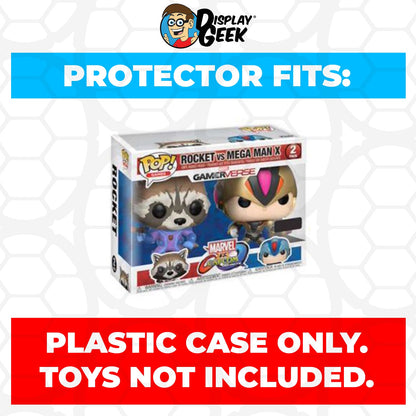 Pop Protector for 2 Pack Rocket Raccoon vs Mega Man X Player 2 Funko Pop