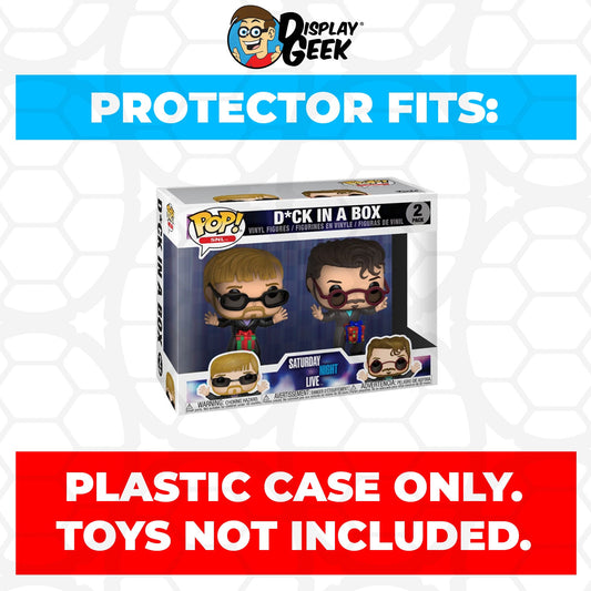 Pop Protector for 2 Pack SNL Dick in a Box Funko Pop