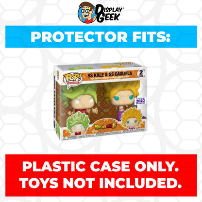 Pop Protector for 2 Pack SS Kale & SS Caulifla Funko Pop