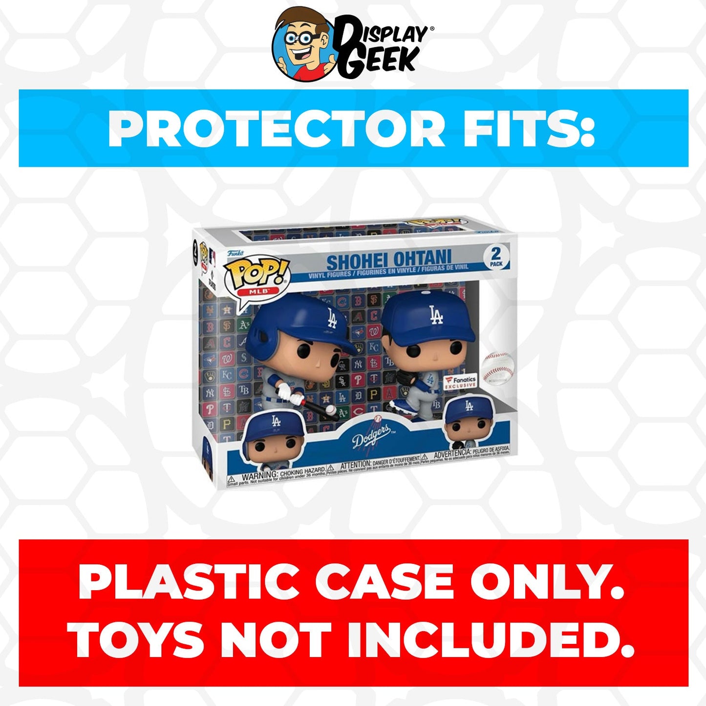 Pop Protector for 2 Pack Shohei Ohtani Dodgers Alternate Uniform Funko Pop