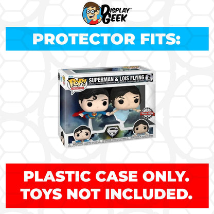 Pop Protector for 2 Pack Superman & Lois Flying Funko Pop