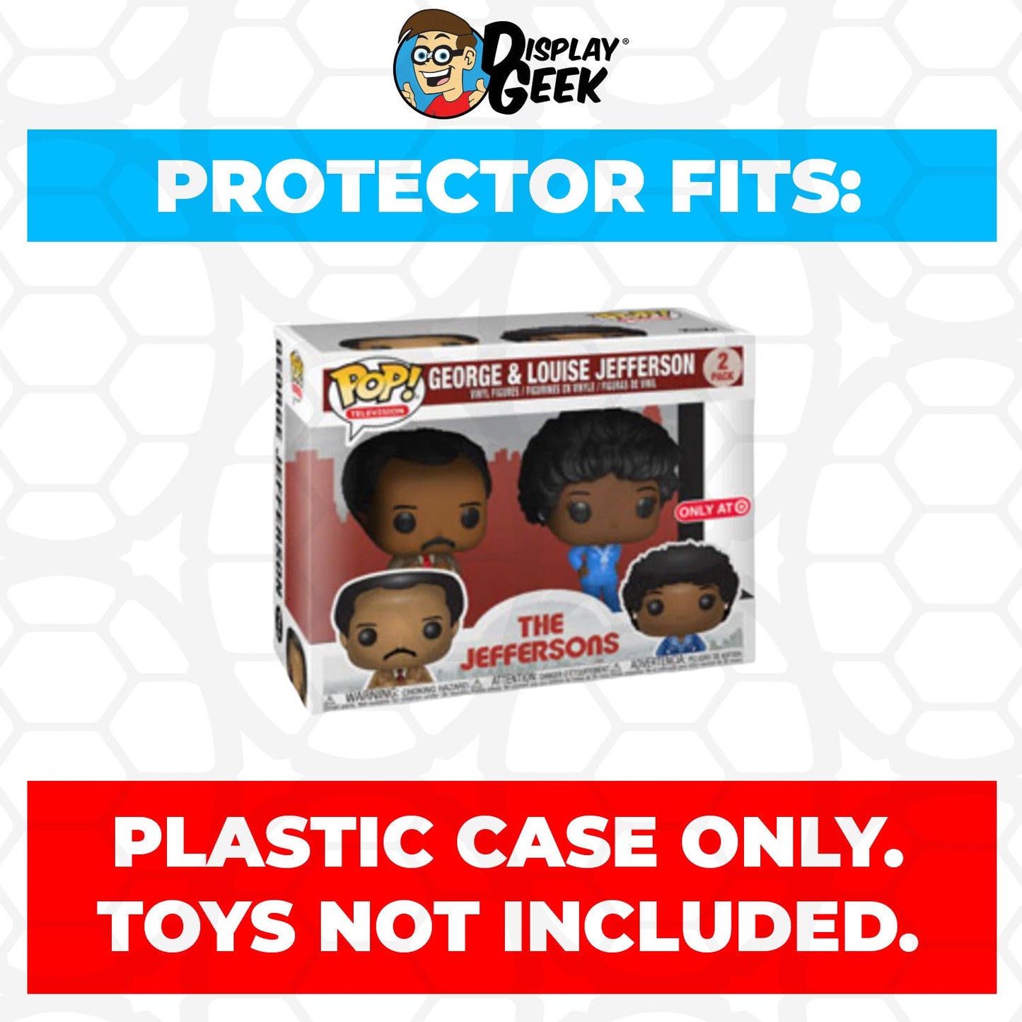 Pop Protector for 2 Pack George & Louise Jefferson Funko Pop