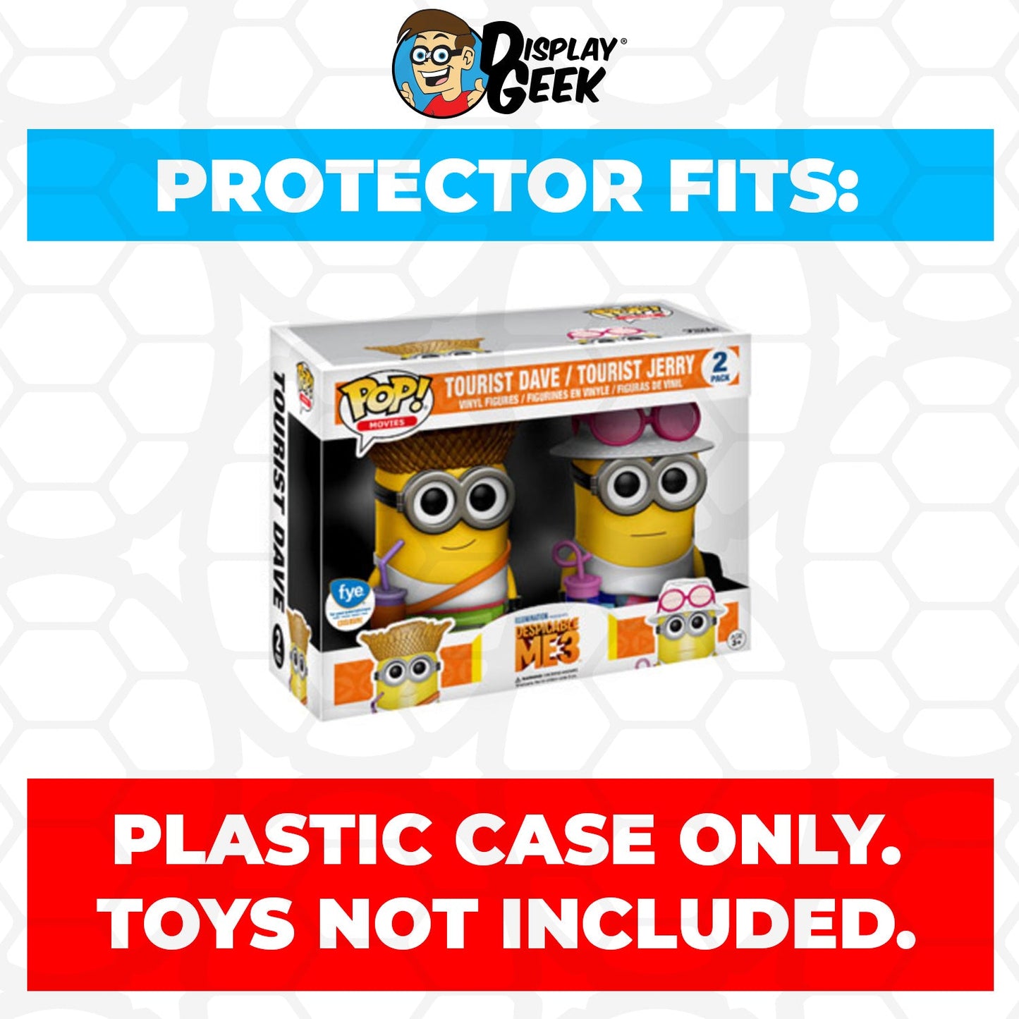 Pop Protector for 2 Pack Tourist Dave & Tourist Jerry Funko Pop