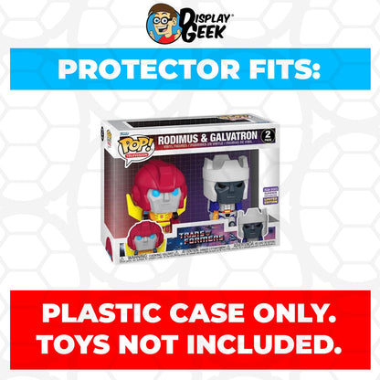 Pop Protector for 2 Pack Rodimus & Galvatron SDCC Funko Pop