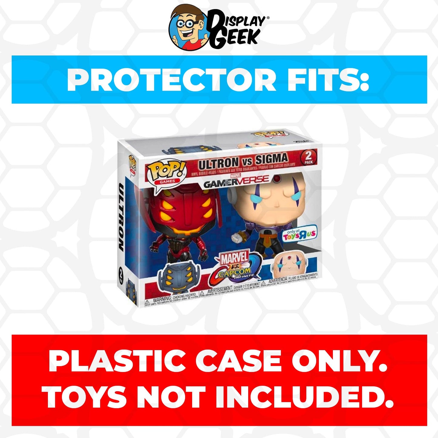 Pop Protector for 2 Pack Ultron vs Sigma Player 2 Funko Pop