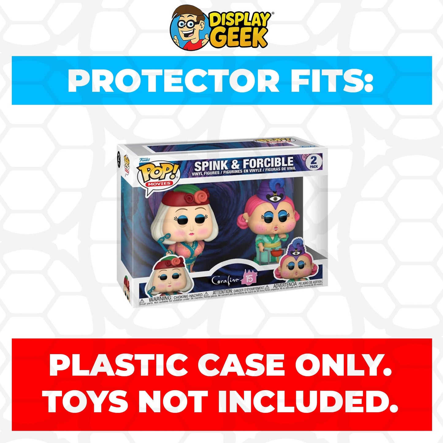 Pop Protector for 2 Pack Coraline - Spink & Forcible Funko Pop