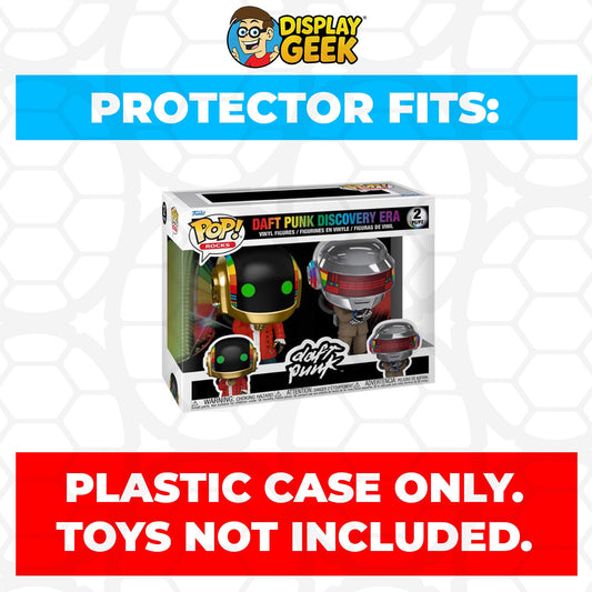 Pop Protector for Funko Pop 2 Pack Daft Punk Discovery Era Box