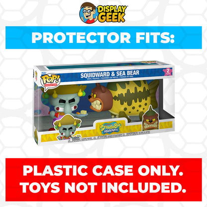 Pop Protector for Funko Pop 2 Pack Squidward & Sea Bear Box