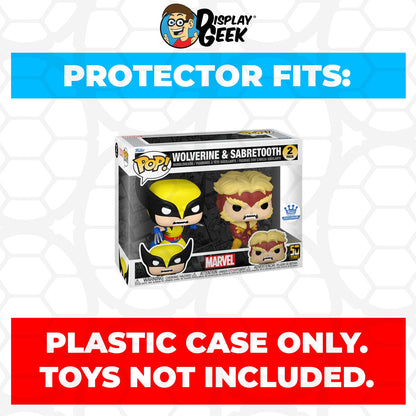 Pop Protector for 2 Pack Wolverine & Sabretooth Funko Pop