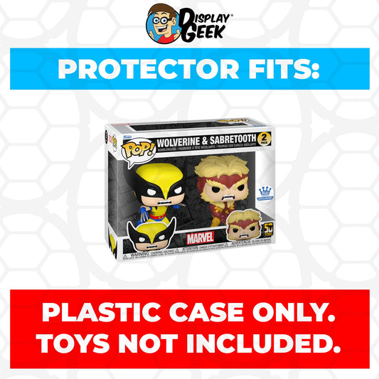 Pop Protector for 2 Pack Wolverine & Sabretooth Funko Pop