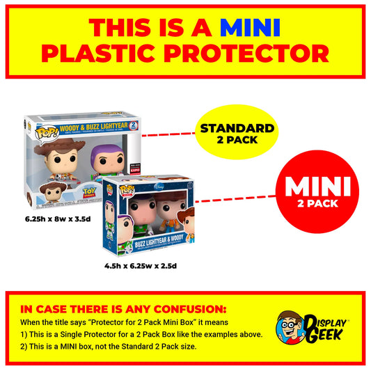 Pop Protector for 2 Pack Mini Ariel & Ursula #08 Funko Pop