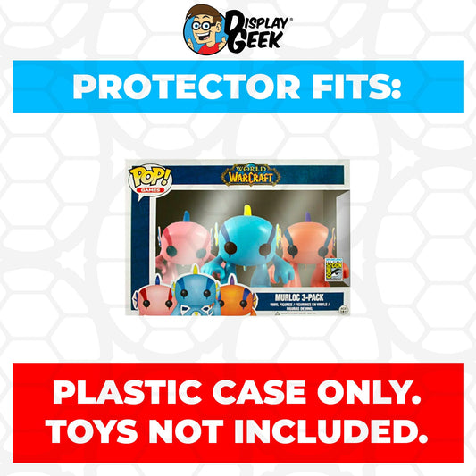 Pop Protector for 3 Pack World of Warcraft Murloc Pink, Blue & Orange Funko Pop