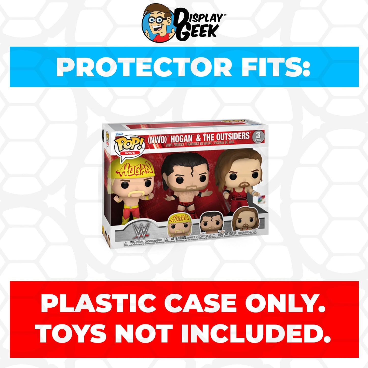 Pop Protector for 3 Pack NWO Hogan & the Outsiders Funko Pop