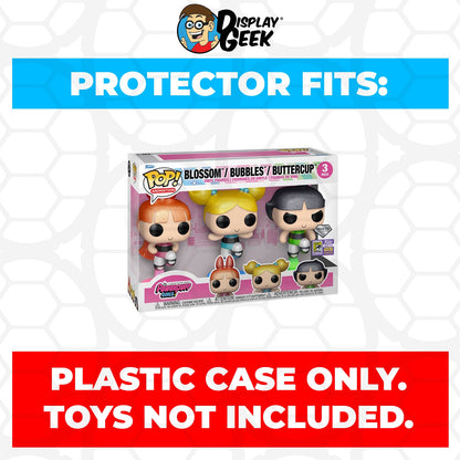 Pop Protector for 3 Pack Powerpuff Girls Glow in the Dark NYCC Funko Pop
