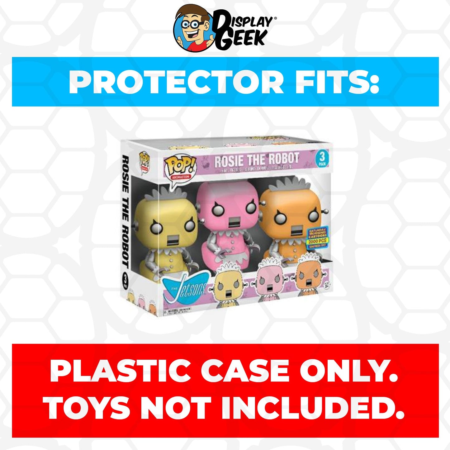 Pop Protector for 3 Pack The Jetsons Rosie the Robot Funko Pop