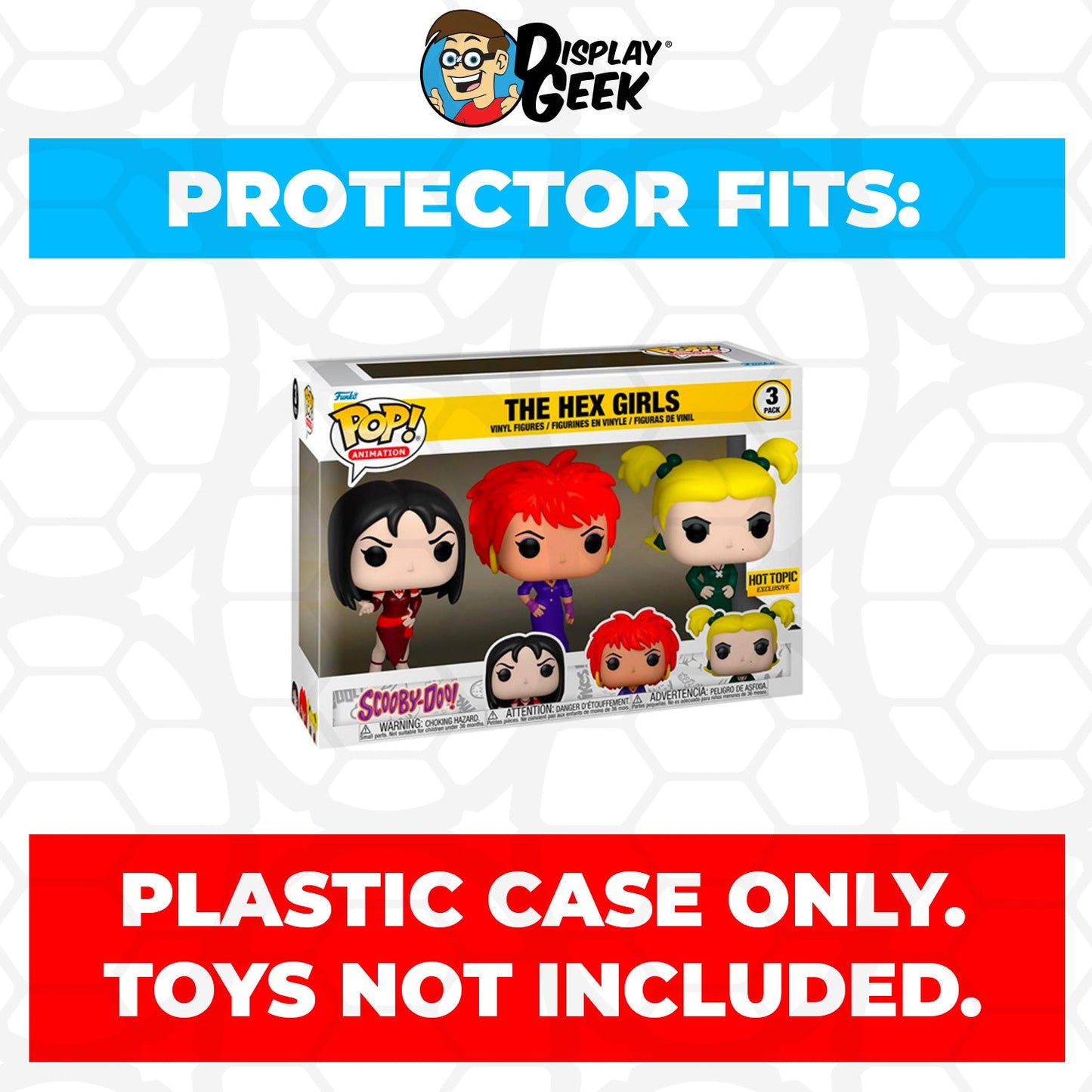 Pop Protector for 3 Pack The Hex Girls Funko Pop