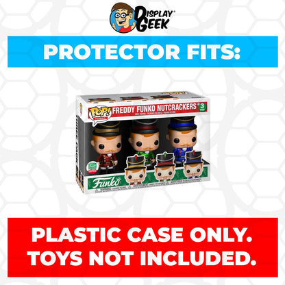 Pop Protector for 3 Pack Freddy Funko Nutcrackers Funko Pop