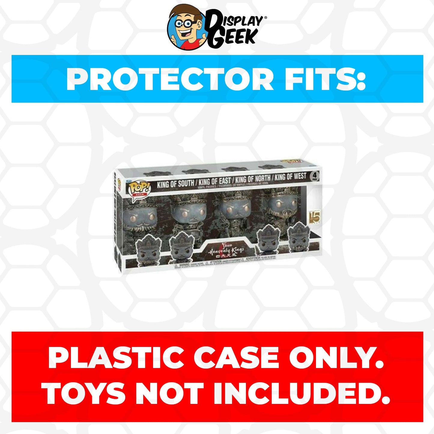 Pop Protector for 4 Pack Four Heavenly Kings Funko Pop