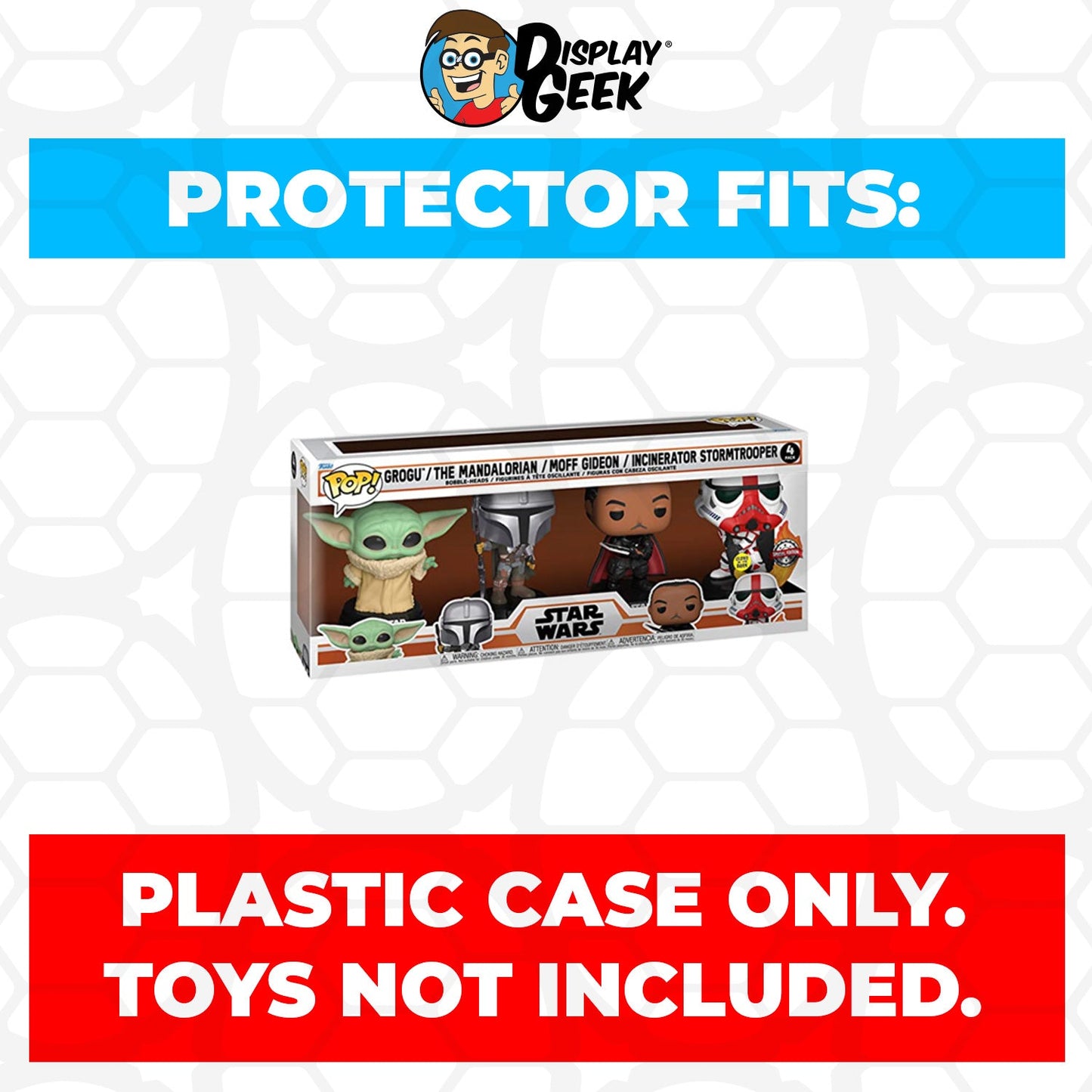 Pop Protector for 4 Pack The Mandalorian Glow in the Dark Funko Pop