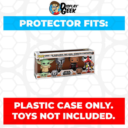 Pop Protector for 4 Pack The Mandalorian Glow in the Dark Funko Pop