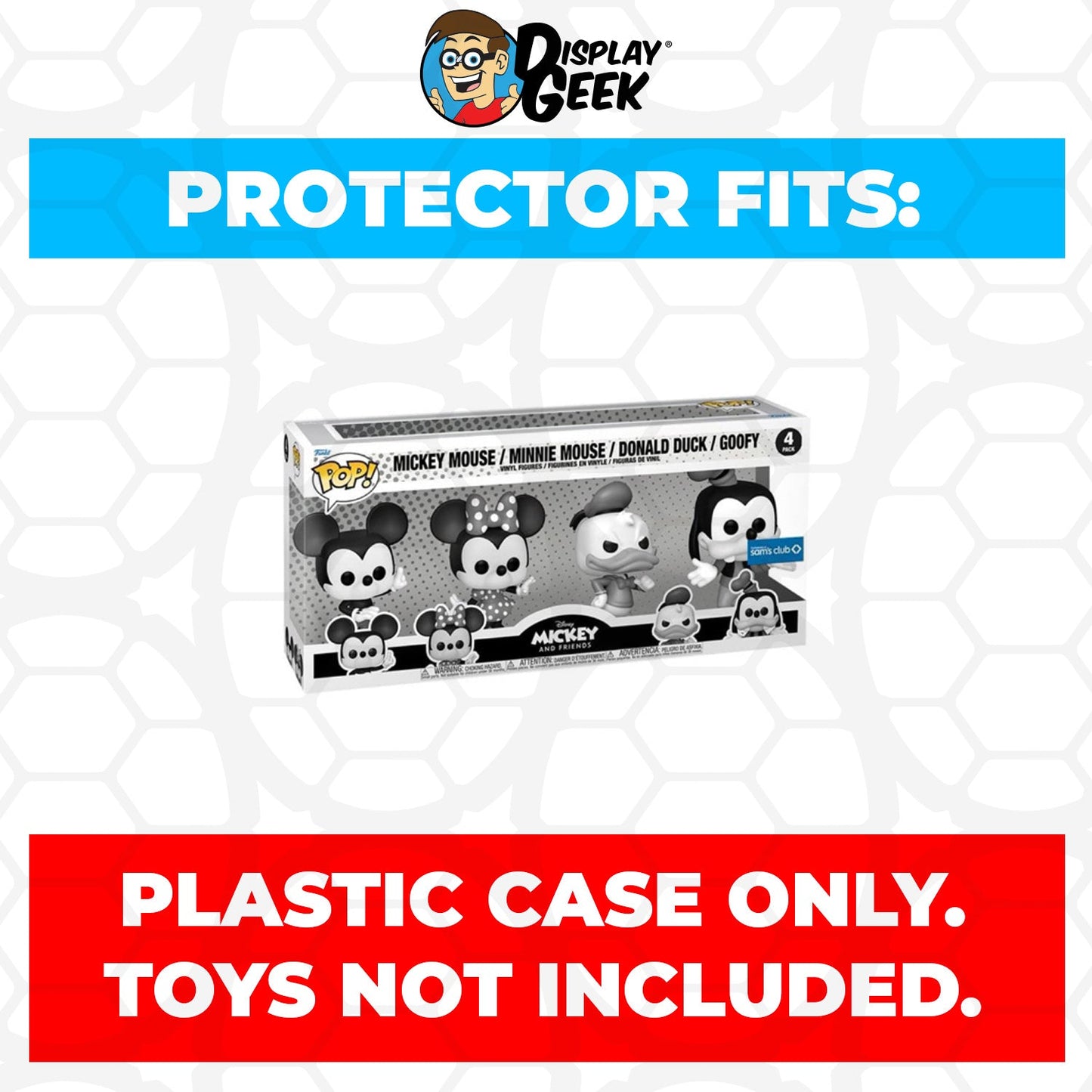 Pop Protector for 4 Pack Mickey & Friends Funko Pop