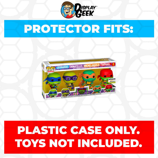 Pop Protector for 4 Pack TMNT Mutant Mayhem Glow in the Dark Funko Pop