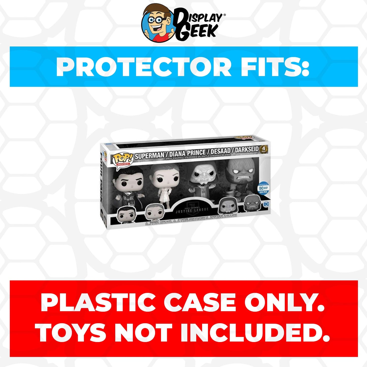 Pop Protector for 4 Pack Justice League Zack Snyder Cut Metallic Funko Pop