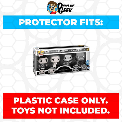 Pop Protector for 4 Pack Justice League Zack Snyder Cut Metallic Funko Pop