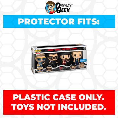Pop Protector for 4 Pack U2 ZooTV Adam, Bono, The Edge & Larry Funko Pop